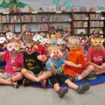 happy kids at the library