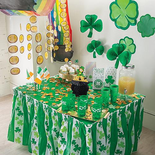 Table with St Patrick's decor