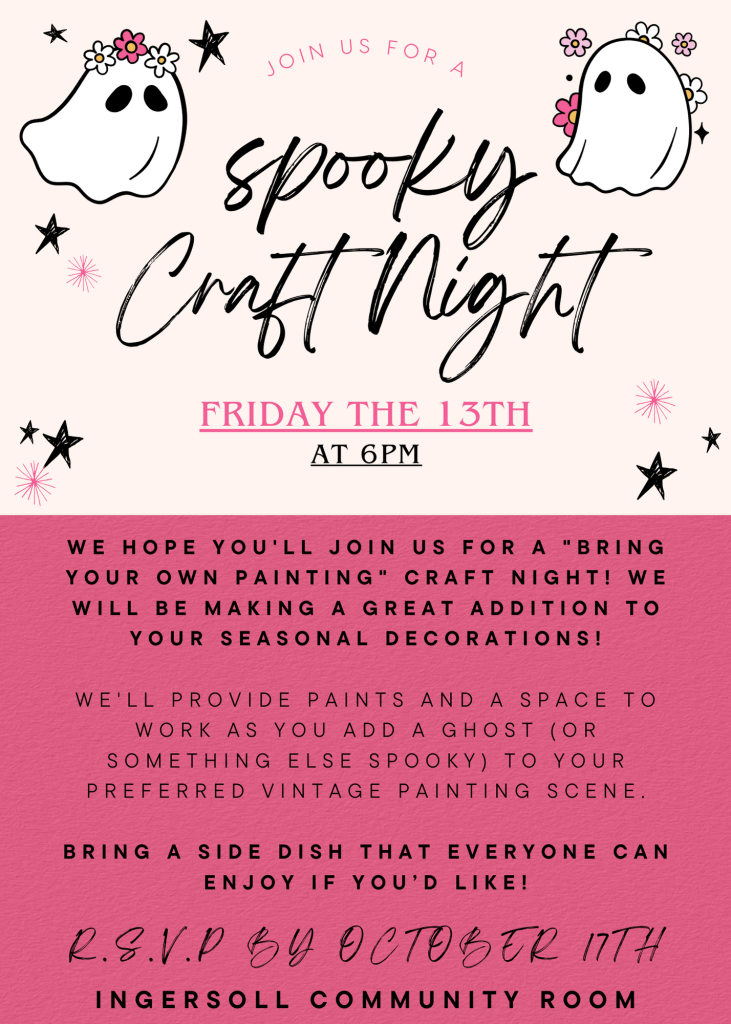 We invite everyone to participate in the HALLOWEEN FRIDAY 13TH